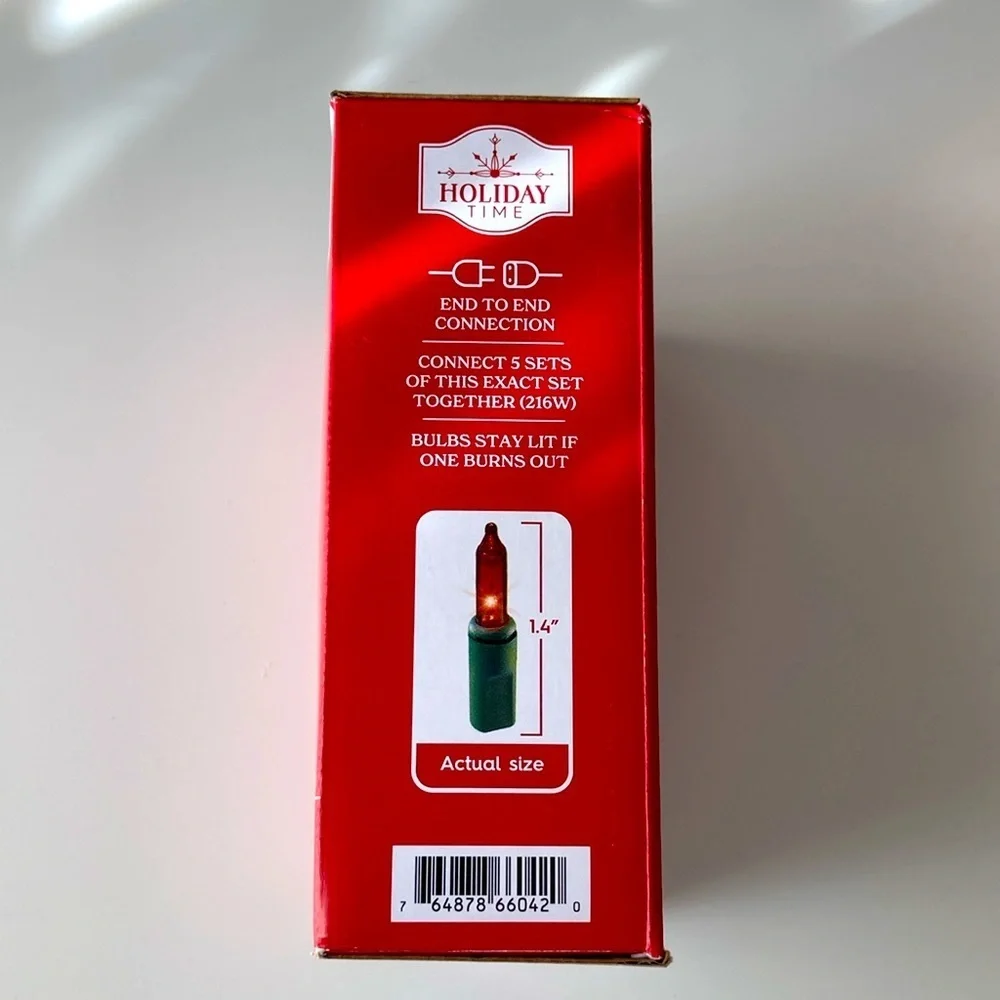 Holiday Time 100 multicolor mini Christmas lights
